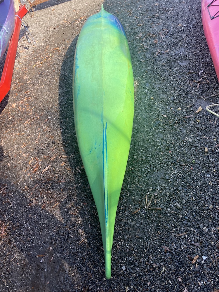 bottom of kayak